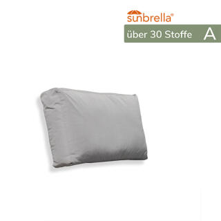 Sunbrella Kat. A - Kissenhülle für Rückenkissen CANNES  50 und CHILL kurz, Bordeaux Eckkissen, Sunbrella , Fabrikat: klink,