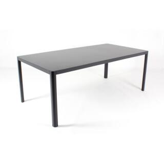 klink / Carma Tisch PIAZZA, Aluminium, anthrazit matt, 160 x 100 cm,