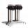klink / Carma Doppelfuß Tischgestell STACK, Aluminium, Farbe: schwarz
