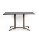 klink / Carma Doppelfuß Tischgestell STACK, Aluminium, Farbe: silber