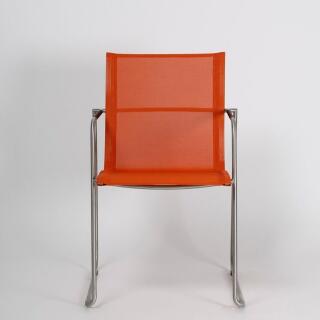 klink / Carma Stapelsessel MOOD, Edelstahl / Batyline, Farbe: orange