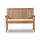 klink / Carma Bank DOVER, 2-Sitzer, Premium Teakholz, 120 cm