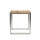 klink / Carma Old-Teak-Tisch BOARD, Edelstahl / Teakplanken, 70 x 70 cm