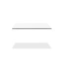 klink HPL-Tischplatte, wetterfestes Hochdrucklaminat, weiß, 90 x 90 cm