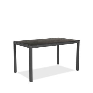 klink / Carma HPL-Tisch TORONTO, Aluminium / HPL, Gestell: anthrazit, Farbe: betonoptik, 130 x 80 cm
