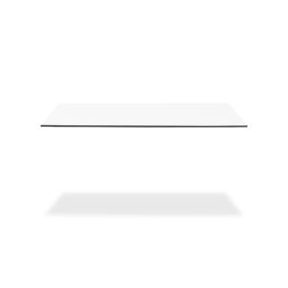 klink HPL-Tischplatte, wetterfestes Hochdrucklaminat, weiß, 80 x 60 cm