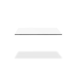 klink HPL-Tischplatte, wetterfestes Hochdrucklaminat, weiß, 70 x 70 cm