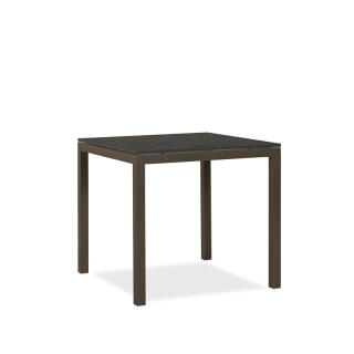 klink / Carma HPL-Tisch TORONTO, Aluminium / HPL, Gestell: marrone, Farbe: ROCK beton, 80 x 80 cm