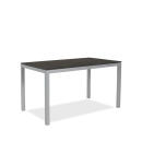 klink / Carma HPL-Tisch TORONTO, Aluminium / HPL, Gestell: metallic, Farbe: ROCK beton, 130 x 80 cm