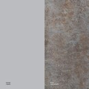 klink / Carma HPL-Tisch TORONTO, Aluminium / HPL, Gestell: metallic, Farbe: ROCK zinn, 130 x 80 cm