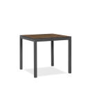 klink / Carma HPL-Tisch TORONTO, Aluminium / HPL, Gestell: anthrazit, Farbe: patina bronze, 90 x 90 cm