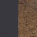 klink / Carma HPL-Tisch TORONTO, Aluminium / HPL, Gestell: anthrazit, Farbe: patina bronze, 90 x 90 cm