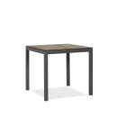 klink / Carma HPL-Tisch TORONTO, Aluminium / HPL, Gestell: anthrazit, Farbe: patina zinn, 90 x 90 cm