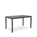 klink / Carma HPL-Tisch TORONTO, Aluminium / HPL, Gestell: anthrazit, Farbe: ROCK zinn, 200 x 90 cm