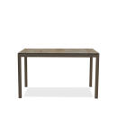 klink / Carma HPL-Tisch TORONTO, Aluminium / HPL, Gestell: marrone, Farbe: patina zinn, 160 x 90 cm