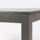 klink / Carma HPL-Tisch TORONTO, Aluminium / HPL, Gestell: marrone, Farbe: ROCK zinn, 200 x 90 cm