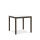 klink / Carma HPL-Tisch TORONTO, Aluminium / HPL, Gestell: marrone, Farbe: weiß, 90 x 90 cm