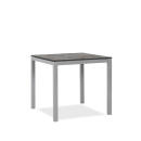 klink / Carma HPL-Tisch TORONTO, Aluminium / HPL, Gestell: metallic, Farbe: ROCK zinn, 90 x 90 cm