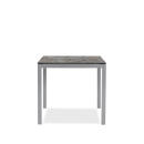 klink / Carma HPL-Tisch TORONTO, Aluminium / HPL, Gestell: metallic, Farbe: ROCK zinn, 90 x 90 cm