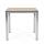 klink / Carma HPL-Tisch FORTE, Edelstahl / HPL, Farbe: ROCK zinn, 90 x 90 cm
