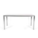 klink / Carma HPL-Tisch FORTE, Edelstahl / HPL, Farbe: weiß, 200 x 90 cm