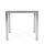 klink / Carma HPL-Tisch FORTE, Edelstahl / HPL, Farbe: weiß, 80 x 80 cm