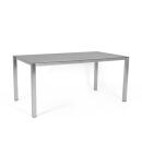 klink / Carma Keramik-Tisch FORTE, Edelstahl / Keramik, Farbe: matt grau, 130 x 80 cm