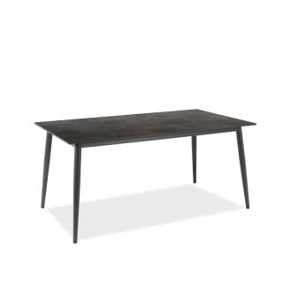 klink / Carma HPL-Tisch SCANDIC, Aluminium / HPL, Gestell: anthrazit, Farbe: betonoptik, 160 x 90 cm