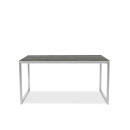 klink / Carma Keramik-Tisch BOARD, Edelstahl / Porzellankeramik, Farbe: matt grau, 130x70 cm