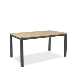 klink / Carma Teak-Tisch TORONTO, Aluminium / Premium Teakholz, rechteckig