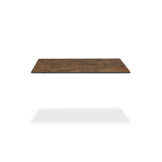 klink HPL-Tischplatte, wetterfestes Hochdrucklaminat, patina bronze,  70 x 70 cm
