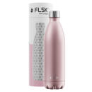 FLSK Trinkflasche Roségold, Edelstahl-Isolierflasche 1000 ml