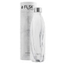 FLSK Trinkflasche White Marble, Edelstahl-Isolierflasche 1000 ml