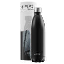 FLSK Trinkflasche BLCK, Edelstahl-Isolierflasche 1000 ml