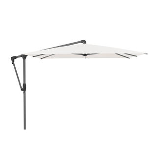 GLATZ Ampelschirm SUNWING® CASA, Alu anthrazit, Stoffklasse 4 (100 % Polyester 250 g/m²) Farbe 404 / White, 270 x 270 cm