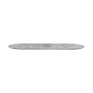 HPL-Tischplatte 160 x 70 cm, 10-12 mm, oval, schweizer Kante, wetterfestes Hochdrucklaminat, Farbe: concrete effect