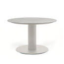 klink / Carma Tisch PULA, Aluminium / Glaskeramik, Farbe: sand, Ø 120 cm