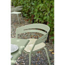 Fast Sessel RIA, Farbe: cremeweiß, Aluminium