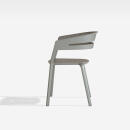 Fast Sessel RIA, Farbe: hellgrau, Aluminium