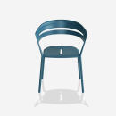 Fast Sessel RIA, Farbe: petrolblau, Aluminium