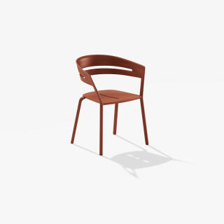 Fast Sessel RIA, Farbe: terracotta, Aluminium