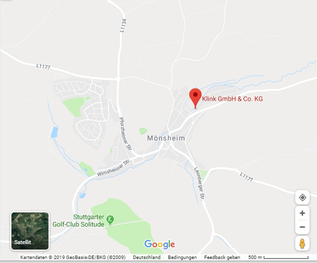 Standort Klink Mönsheim auf Google Maps
